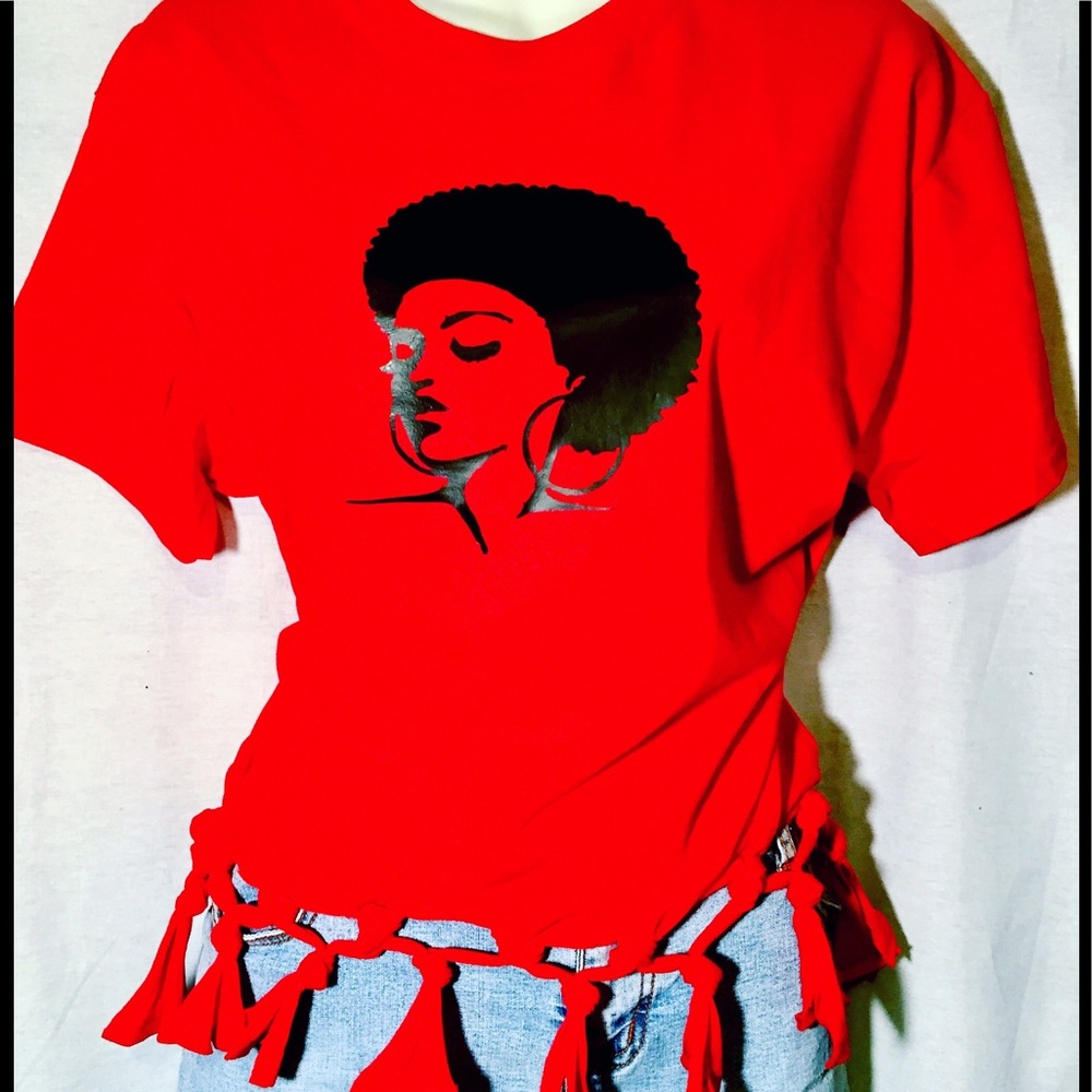 COPY - Afrocentric Afro Lady Tee